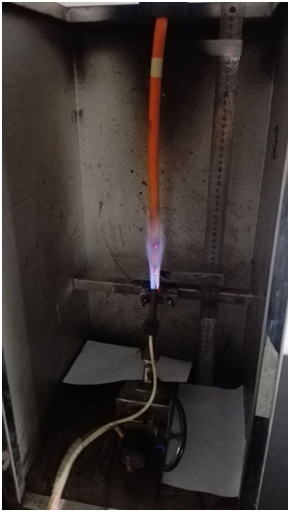 Flame retardant test