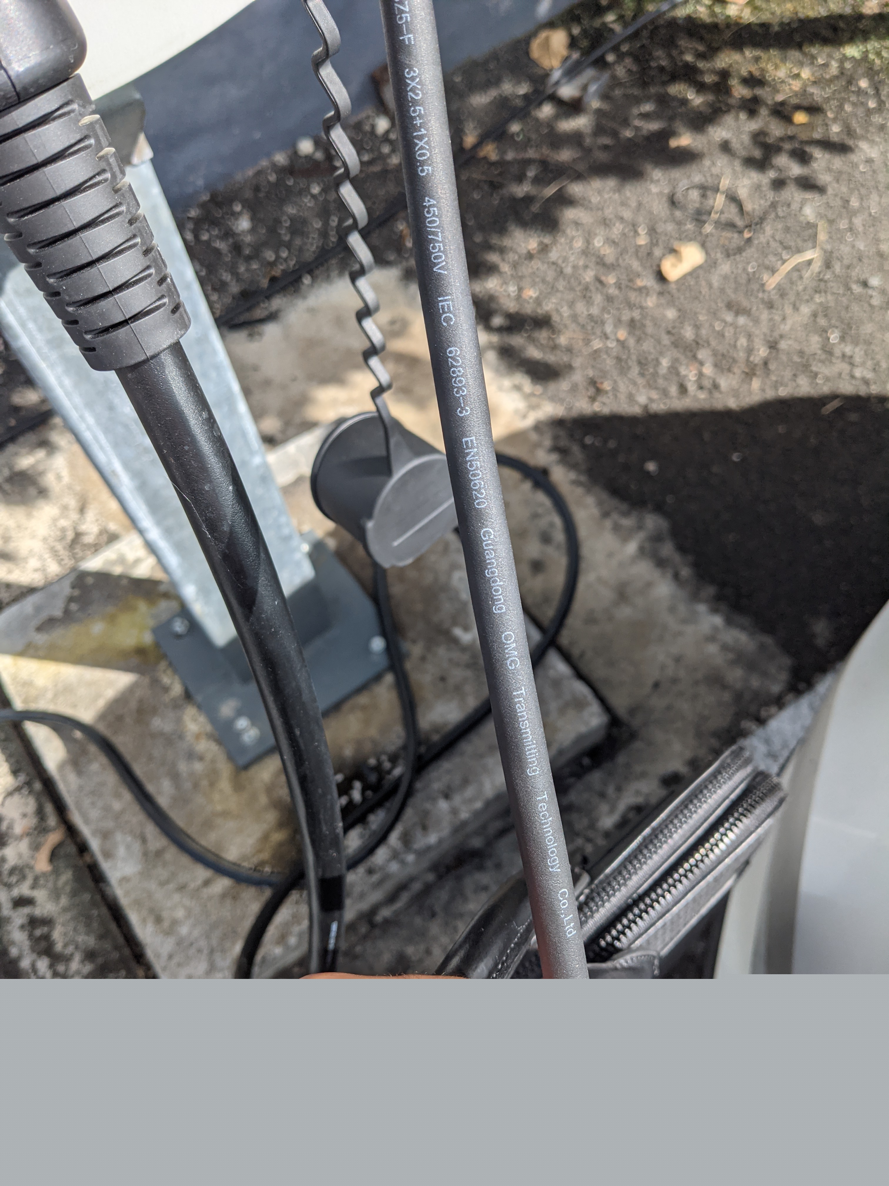 Volvo on-board electric car charger