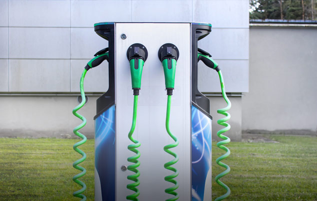 How much cable does it take to install an electric vehicle charger